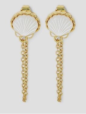Sugarfix Cute Seashell Drop Loop Earrings